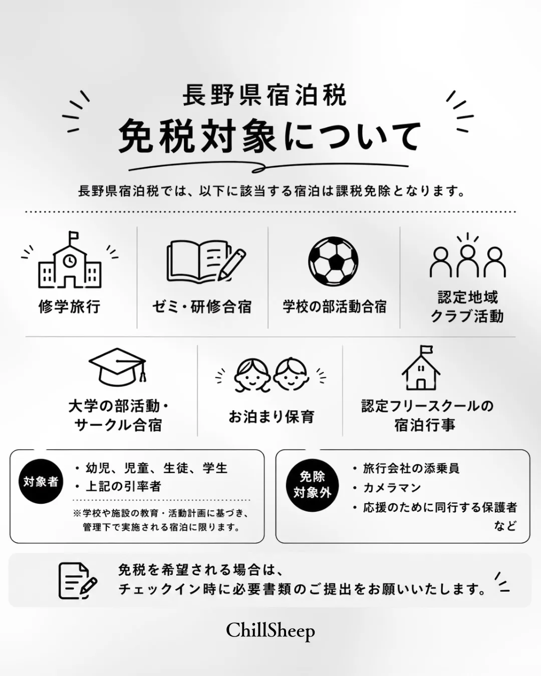 【長野県宿泊税導入のお知らせ】